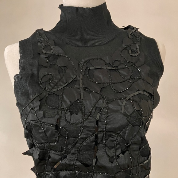 NEW VERSACE JEANS COUTURE SILK EMBELLISHED TOP - Picture 5 of 16